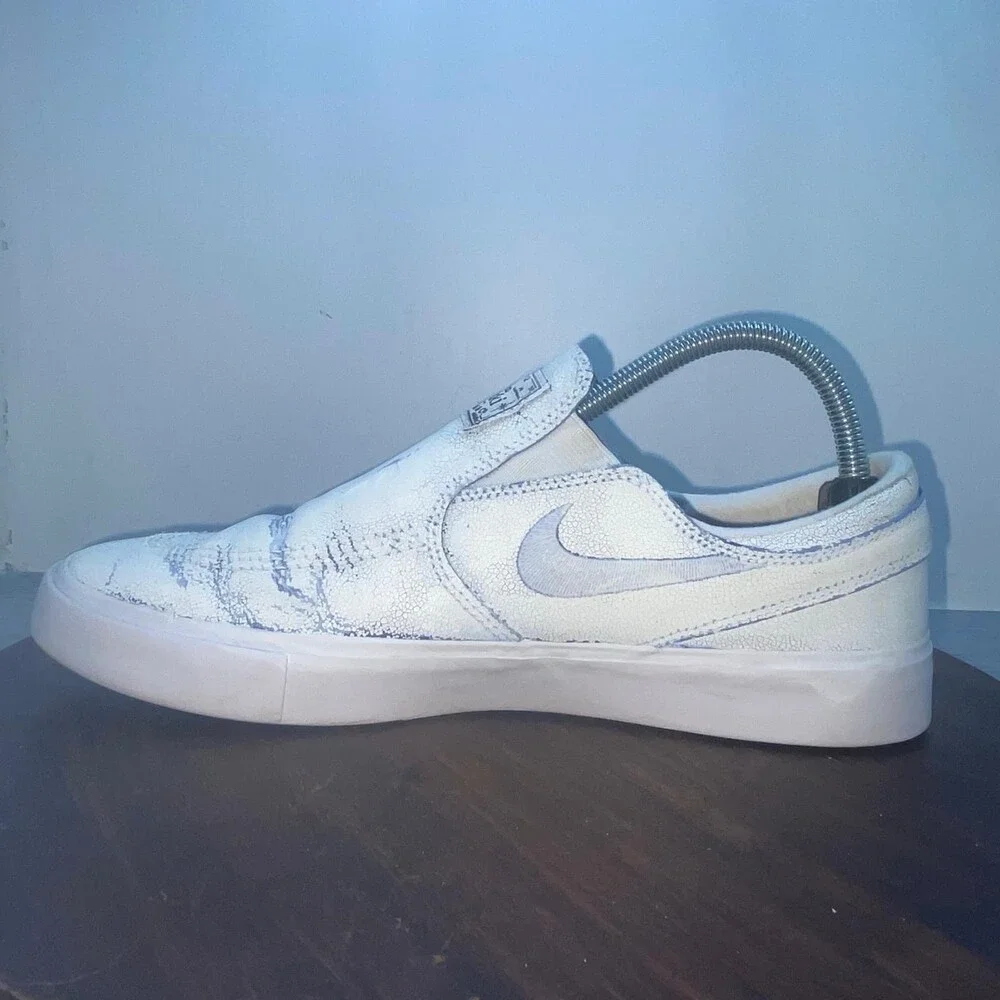 Nike SB Zoom Stefan Janoski RM Slip On Mens Shoes Size 8 White Sneakers Skate